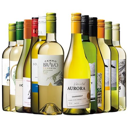 新世界６ヵ国品種飲み比べ白ワイン１２本セット