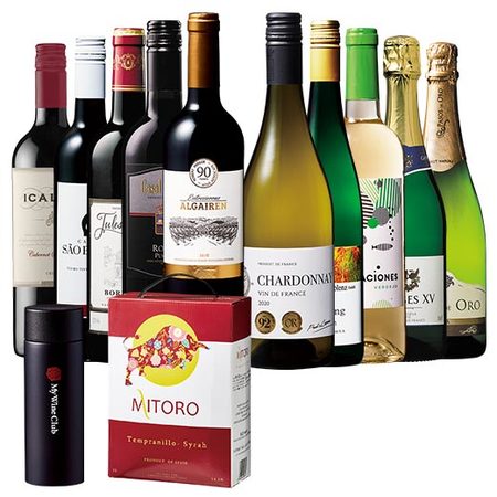 １４年連続ＮＯ．１記念企画ボックスワイン付！高評価・３大銘醸国入り世界赤白泡ワイン１０本セット