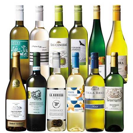 飲みごたえ満足！世界９ヵ国を巡る家飲み白ワイン１２本セット