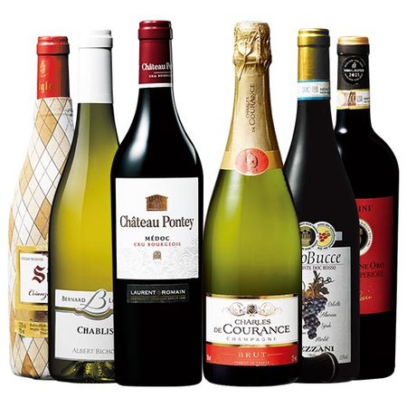 世界の銘醸地飲み比べ赤白泡ワイン６本セット