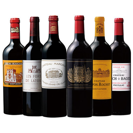 シャトー・マルゴー入り！格付けシャトー６本セット