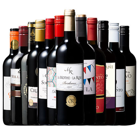 【特別送料無料】３大銘醸地入り！世界選りすぐり赤ワイン１２本セット　第２００弾