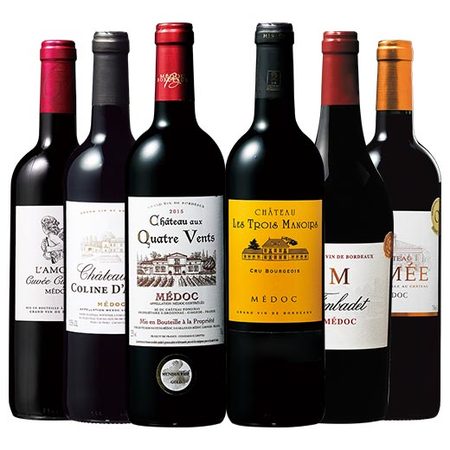 ２冠金賞＆当たり年入り！全て金賞受賞格上メドック赤ワイン６本セット