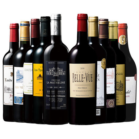 当たり年２０１０年＆クリュ・ブルジョワ３本入り！ボルドーグレートヴィンテージ赤ワイン１０本　第２弾
