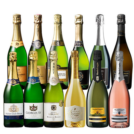 ３大銘醸地入り！世界選りすぐりスパークリングワイン１２本セット