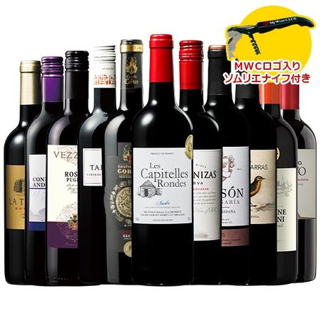 【特別送料無料】【ソムリエナイフ付き】３大銘醸地入り！世界選りすぐり赤ワイン１１本セット　第１１５弾