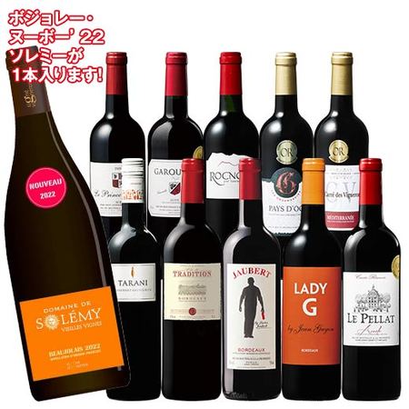 金賞ボジョレー入り！フランス金賞赤ワイン１１本セット