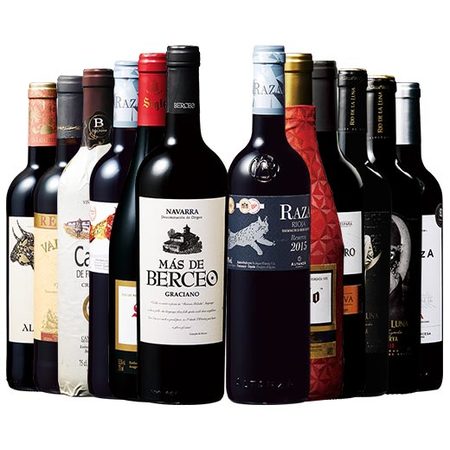 スペイン高評価・金賞・長期熟成入り赤ワイン飲みつくし１２本セット　第２弾