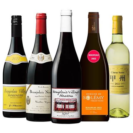 【３３％ＯＦＦ】２０２２年　世界の新酒５本セット