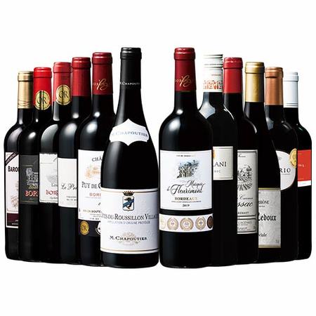 シャプティエ入り！フランス各地周遊赤ワイン１２本セット