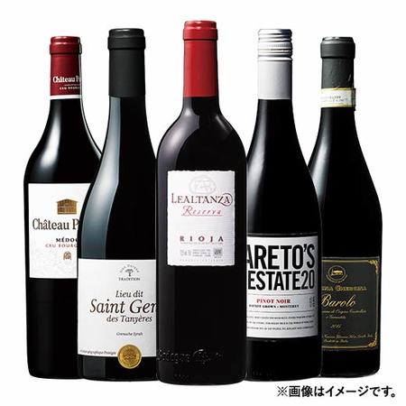 【大決算セール】世界高級赤ワイン豪華５本福袋