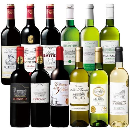 格上産地入り！ボルドー金賞赤白ワイン１２本セット