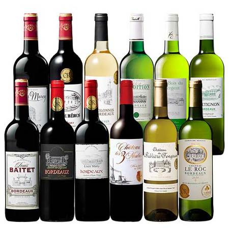 格上産地入り！ボルドー金賞赤白ワイン１２本セット