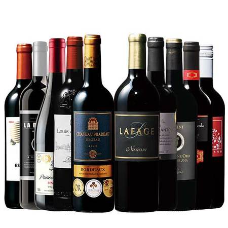 金賞・高評価入り！欧州赤ワイン１０本セット
