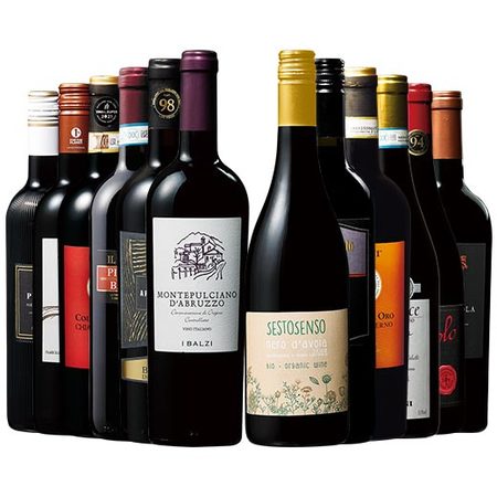 ワイン王国！イタリア赤ワイン飲み比べ１２本セット