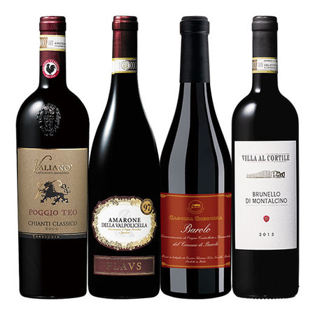 イタリア厳選格上赤ワイン４本セット