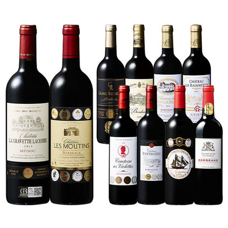 クリュ・ブルジョワ＆8冠金賞入り！ボルドー金賞最強級赤１０本セット