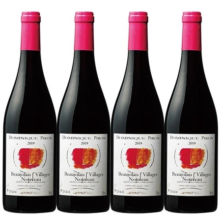 【早割５％ＯＦＦ】ボジョレー・ヴィラージュ・ヌーヴォー・ドメーヌ・ピロン２０１９　４本セット