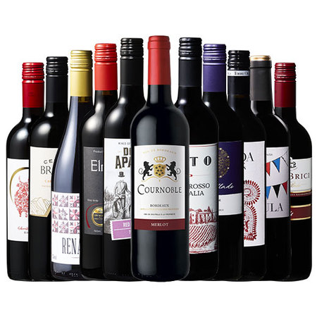 【特別送料無料】３大銘醸地入り！世界選りすぐり赤ワイン１１本セット　第２７９弾