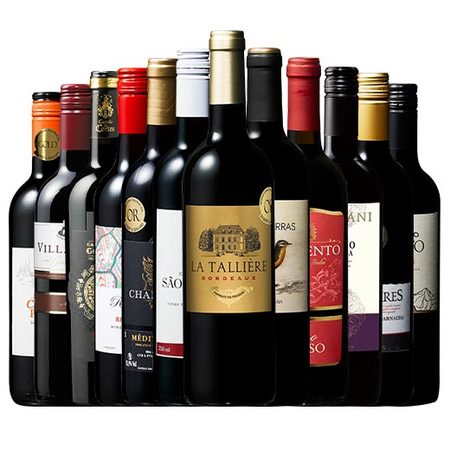 【特別送料無料】３大銘醸地入り！世界選りすぐり赤ワイン１２本セット　第１８０弾