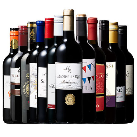 【特別送料無料】３大銘醸地入り！世界選りすぐり赤ワイン１２本セット　第１９１弾