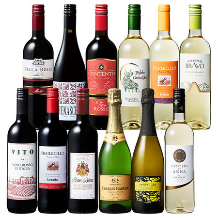 ３大銘醸地入り！世界の選りすぐり赤・白・スパークリングワイン飲み比べ１2本セット 第29弾