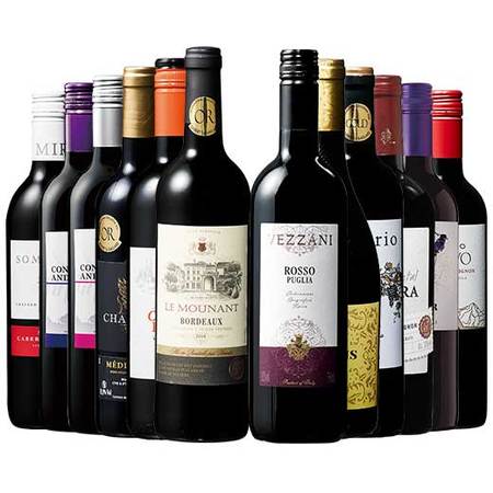 ３大銘醸国からニューワールドまで楽しむ！世界７ヵ国の赤ワイン12本セット