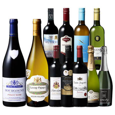 【５８％OFF】ブルゴーニュ赤白＆カバ入り！赤白泡１１本セット