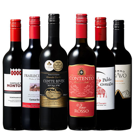 【特別送料無料】3大銘醸地入り！赤wineお試し6本セット　第3弾