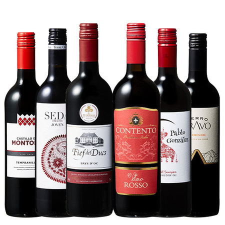 【特別送料無料】3大銘醸地入り！赤wineお試し6本セット　第5弾