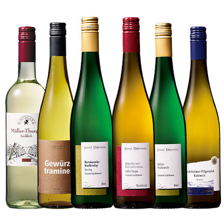 ドイツ甘口白ワイン飲み比べ６本セット