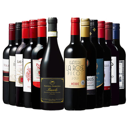 【５６％OFF】イタリアの代名詞バローロ＆2冠メドック入り！世界6ヵ国赤ワイン１２本セット