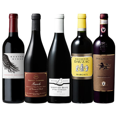 ブルゴーニュ村名ワインが入る！世界の最強級赤ワイン5本セット