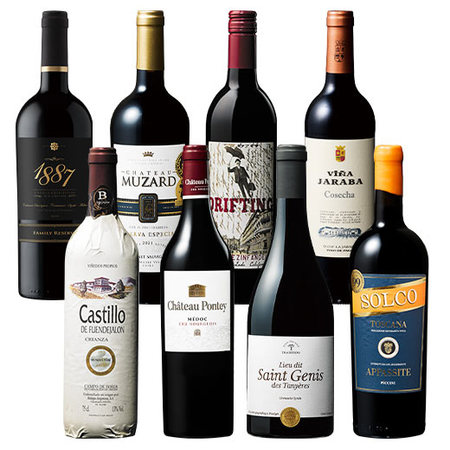 果実味・パワフルな飲み口を楽しむ！赤ワイン８本セット