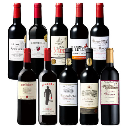 すべて金賞！フランス赤ワイン10本セット