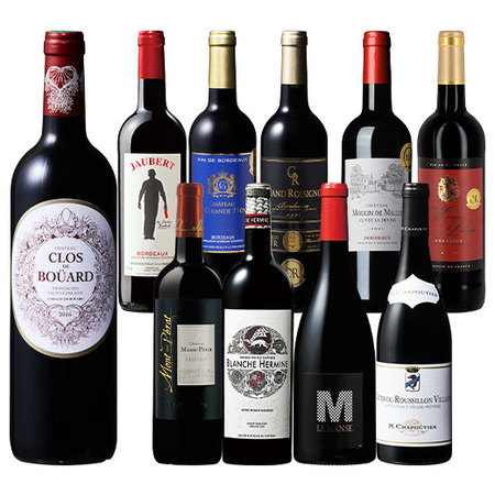 フランス珠玉の赤ワイン10本セレクション