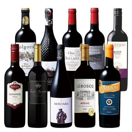 欧州３大銘醸国金賞赤ワイン１０本セット