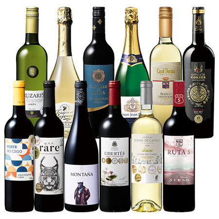 金賞総獲得数４６個！世界多金賞赤白スパークリングワイン１２本セット