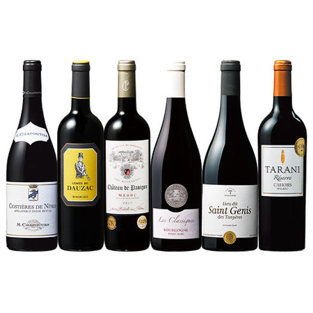 ３冠金賞クリュ・ブルジョワ＆ブルゴーニュ入り！フランス各地厳選赤ワイン6本セット