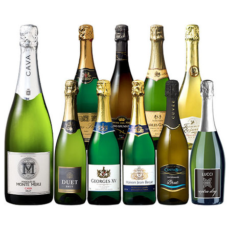 金賞カバ入り！世界デイリースパークリングワイン１０本セット