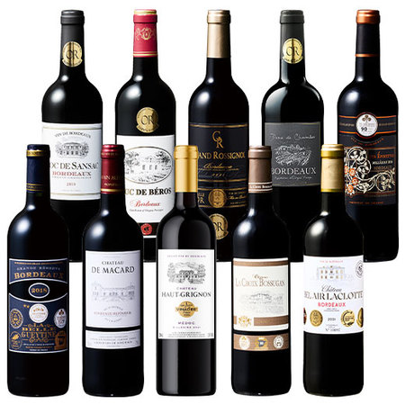 格上産地メドック＆当たり年＆５冠金賞入り！ボルドー最強級赤ワイン１０本セット　第２弾