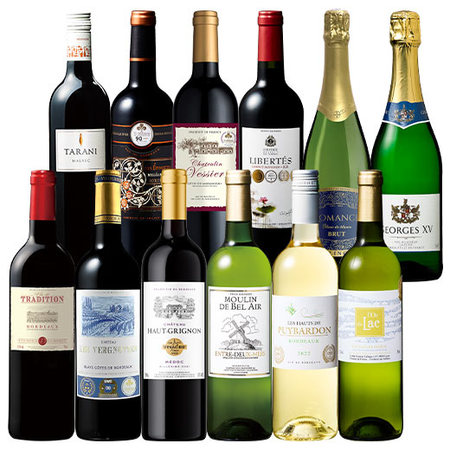 フランス金賞赤白スパークリングワイン１２本セット　第２弾