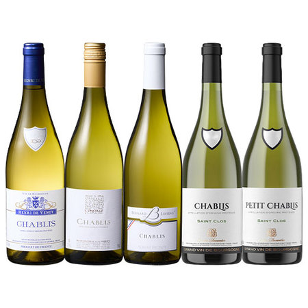 16年連続ワイン通販国内売上高No.1記念企画！シャブリ5本セット　第6弾