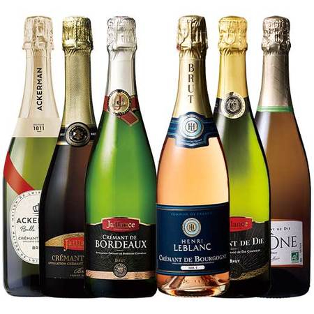 超有名生産者入り！フランス各地クレマン飲み比べ６本セット 第2弾