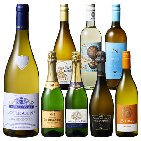 ブルゴーニュ・シャルドネ入り！夏に飲みたい白&スパークリング8本セット第２弾