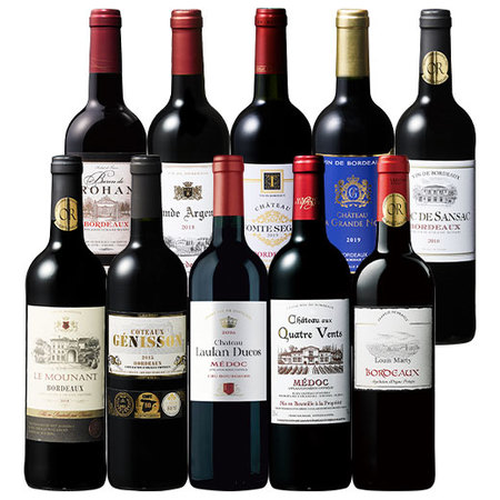 希少な2015入り！ボルドーグレートヴィンテージ赤ワイン10本セット