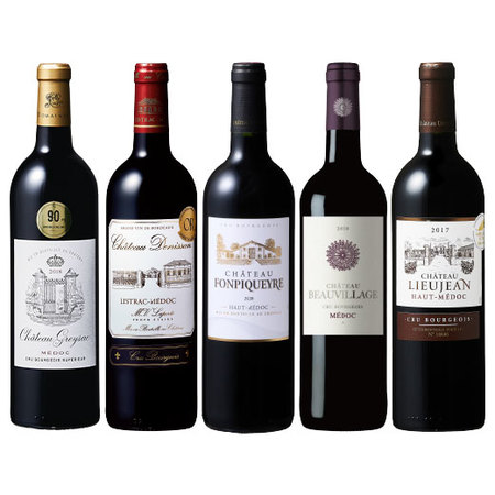クリュ・ブルジョワ贅沢飲み比べ5本セット