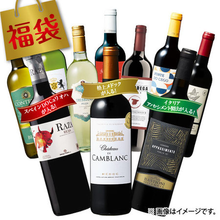 格上メドック＆アパッシメント製法＆DOCaリオハが必ず入る！欧州金賞赤白ワイン10本福袋