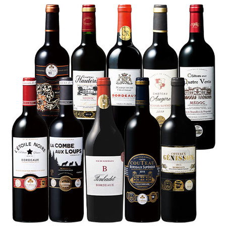ボルドーグレートヴィンテージ飲み比べ赤ワイン１０本セット
