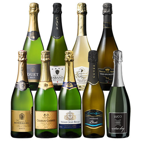 欧州三大銘醸国スパークリングワイン９本セット